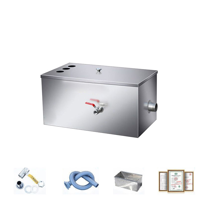 Catering Stainless Steel Grease Trap Restaurant Hotel Sewage Treatment Equipment Oil-Water Separator Environmental Protection