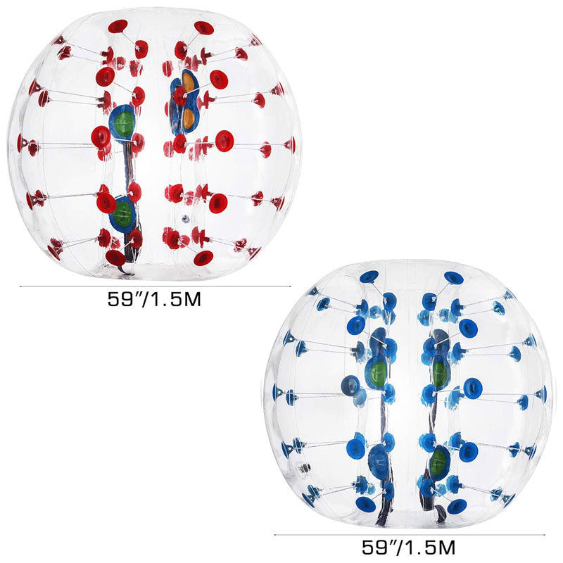 2 Pieces Inflatable Bumper Balls, 5ft/1.5m Diameter, Bubble Soccer Balls For Backyard, Park, Etc