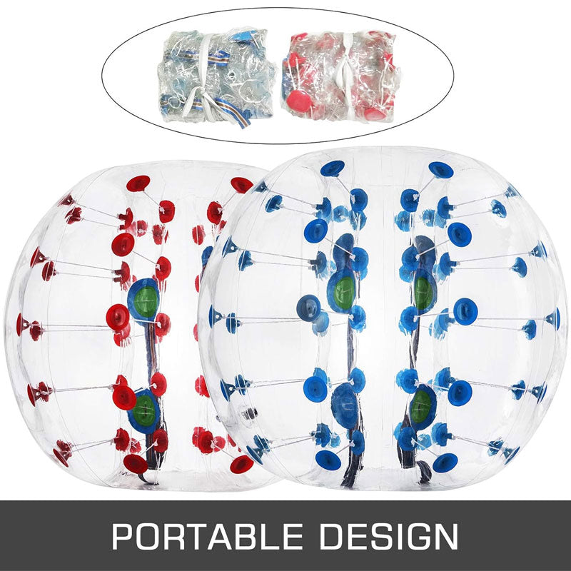 2 Pieces Inflatable Bumper Balls, 5ft/1.5m Diameter, Bubble Soccer Balls For Backyard, Park, Etc