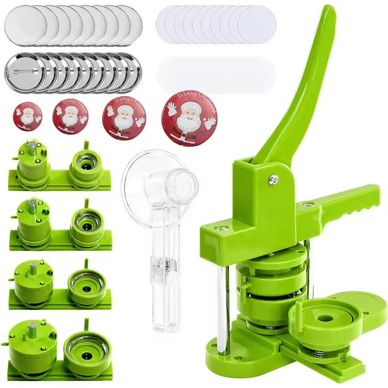 Button Maker Multiple Sizes With 400pcs Button Supplies Pin Maker 4 Sizes 1+1.25+1.45+2.25 Inch Button Maker Machine For Kids