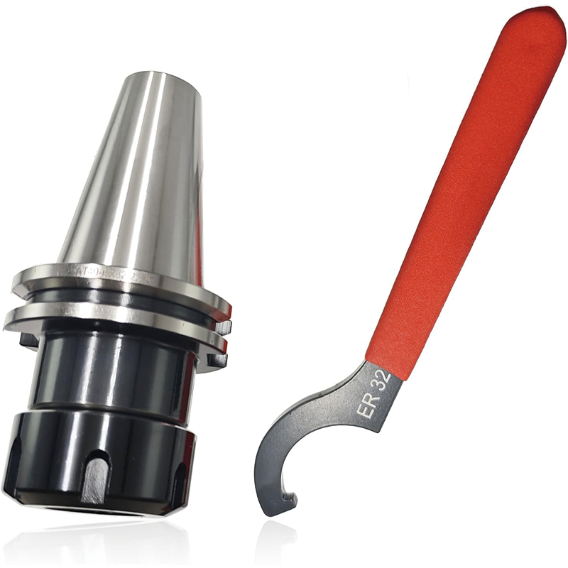 CAT40-ER32 Collet Chuck, Collet Chuck Keyless Drill Chuck with ER32 Spanner, for CAT40 CNC Engraving Machine