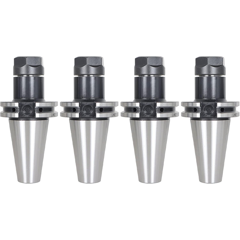 CAT40 ER20 Collet Chuck Set length 2.76 Inch Thread, Chuck Tool Holder Set for CNC Engraving Machine Milling Lathe, 4Pcs