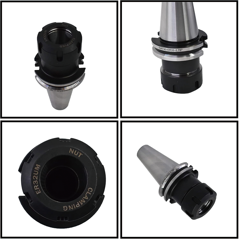 5 Pieces CAT40 ER32 Collet Set, 2.76 Inch Collet Chuck for CNC Engraving Machine and Milling Lathe Tool