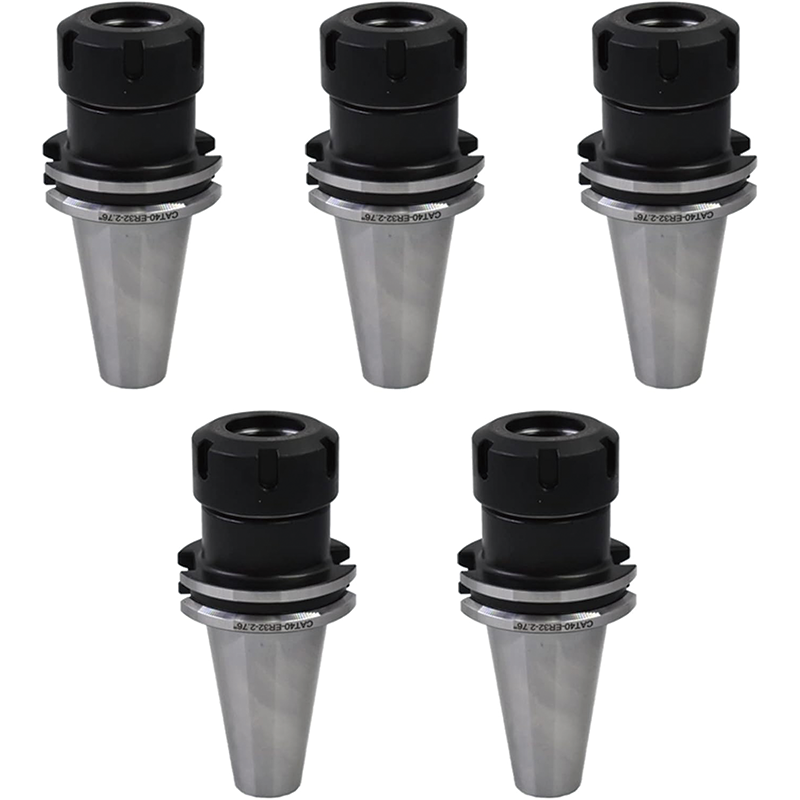 5 Pieces CAT40 ER32 Collet Set, 2.76 Inch Collet Chuck for CNC Engraving Machine and Milling Lathe Tool