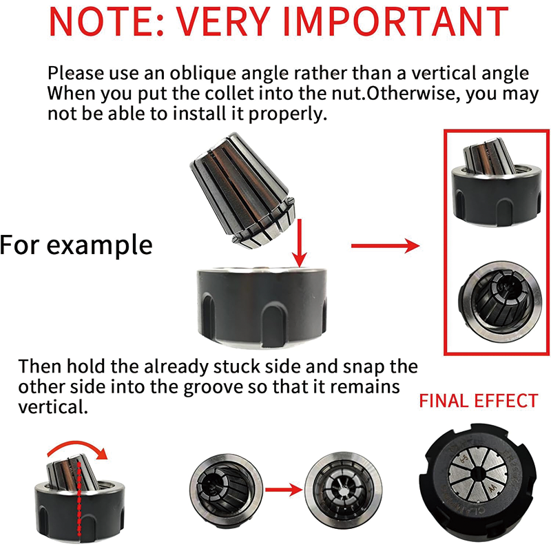 CAT40-ER32 Collet Chuck, Collet Chuck Keyless Drill Chuck with ER32 Spanner, for CAT40 CNC Engraving Machine