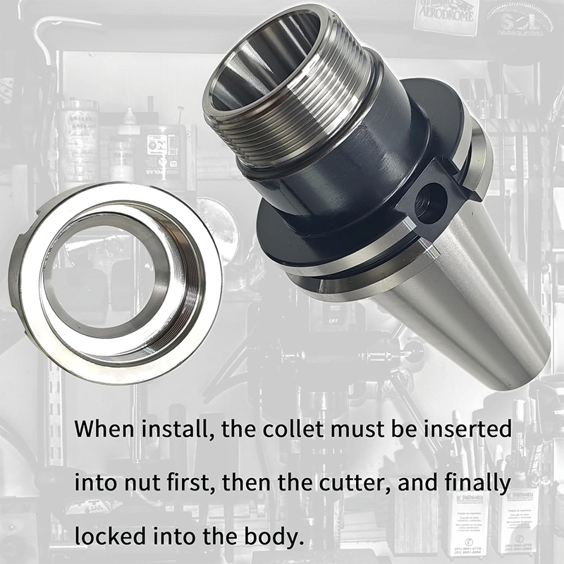 CAT40-ER32 Collet Chuck, Collet Chuck Keyless Drill Chuck with ER32 Spanner, for CAT40 CNC Engraving Machine