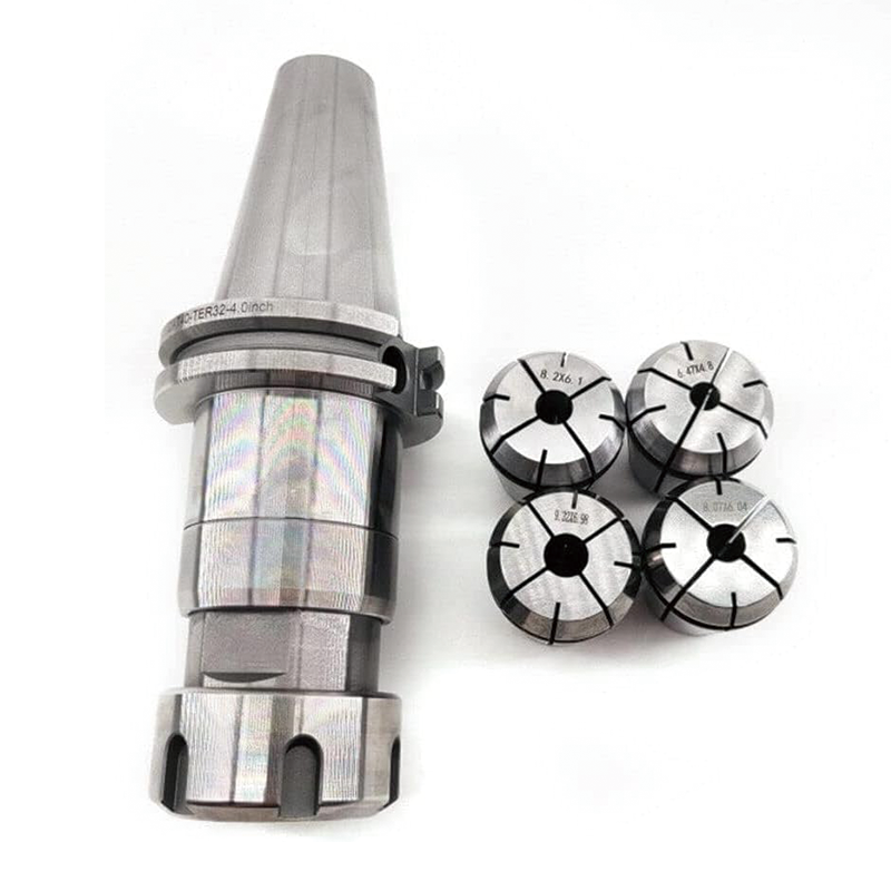 CAT40 Tool Holder ER32 Precision Collet Chuck, with 4pcs Tap Collets (1/4",5/16",7/16",1/2”) for CNC Engraving Machine Milling Lathe
