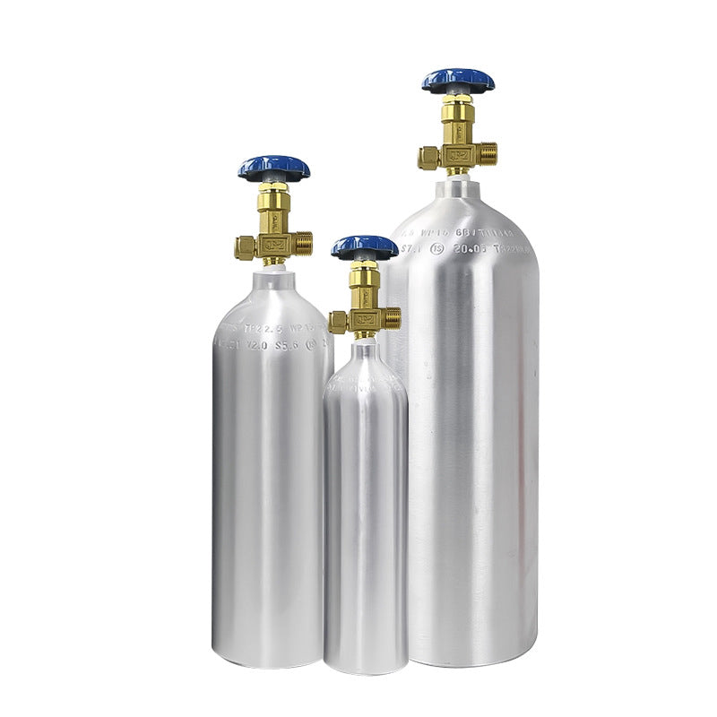 Seamless Aluminum Alloy Gas Cylinder Carbon Dioxide Cylinder High Pressure Small Gas Cylinder Co2 Aluminum Cylinder 1L2L4L