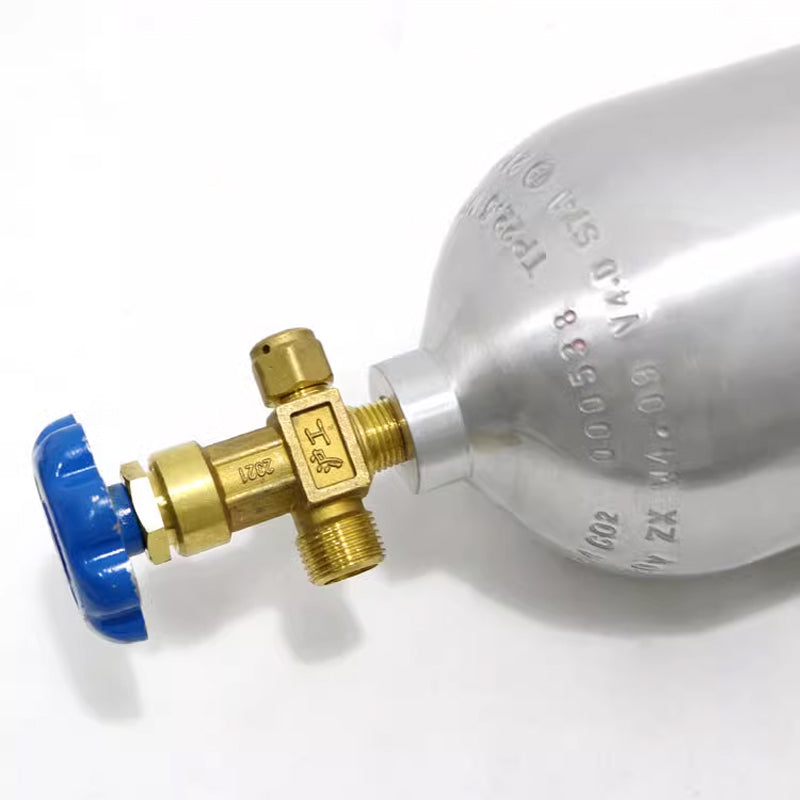 Seamless Aluminum Alloy Gas Cylinder Carbon Dioxide Cylinder High Pressure Small Gas Cylinder Co2 Aluminum Cylinder 1L2L4L