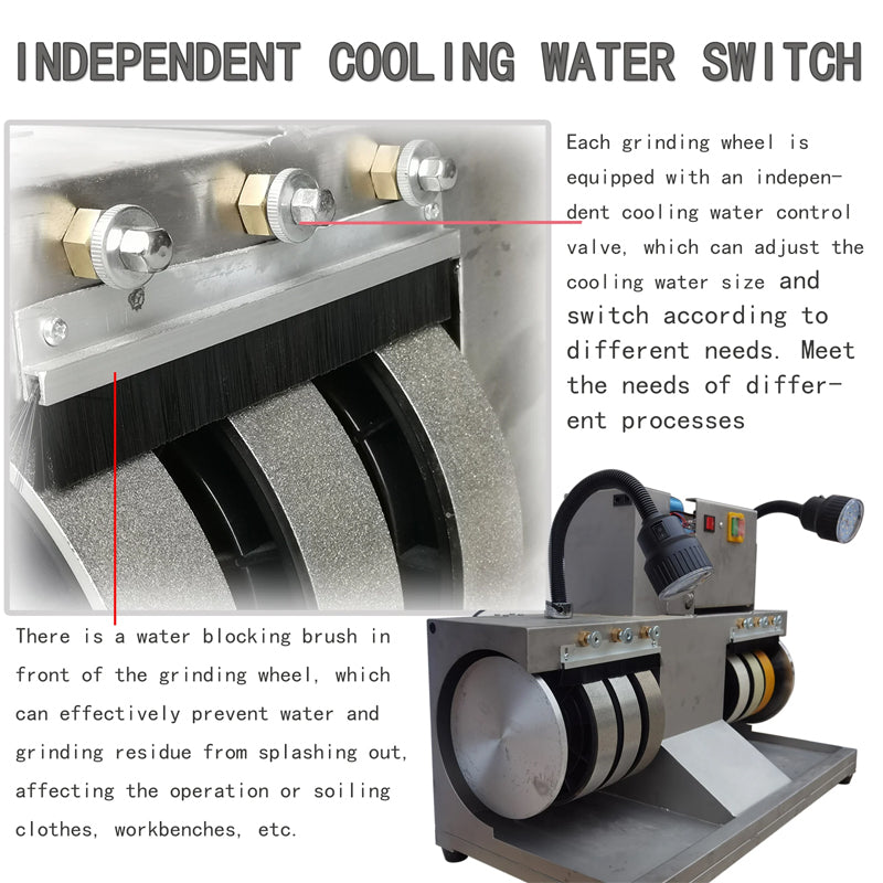 6-Inch Cabbing Machine Adjustable Speed 1800 Or 1500rpm Lapidary Rock Grinder Faceting Polisher For Gem Jade Stone