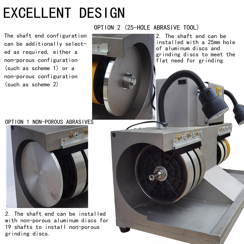 6-Inch Cabbing Machine Adjustable Speed 1800 Or 1500rpm Lapidary Rock Grinder Faceting Polisher For Gem Jade Stone