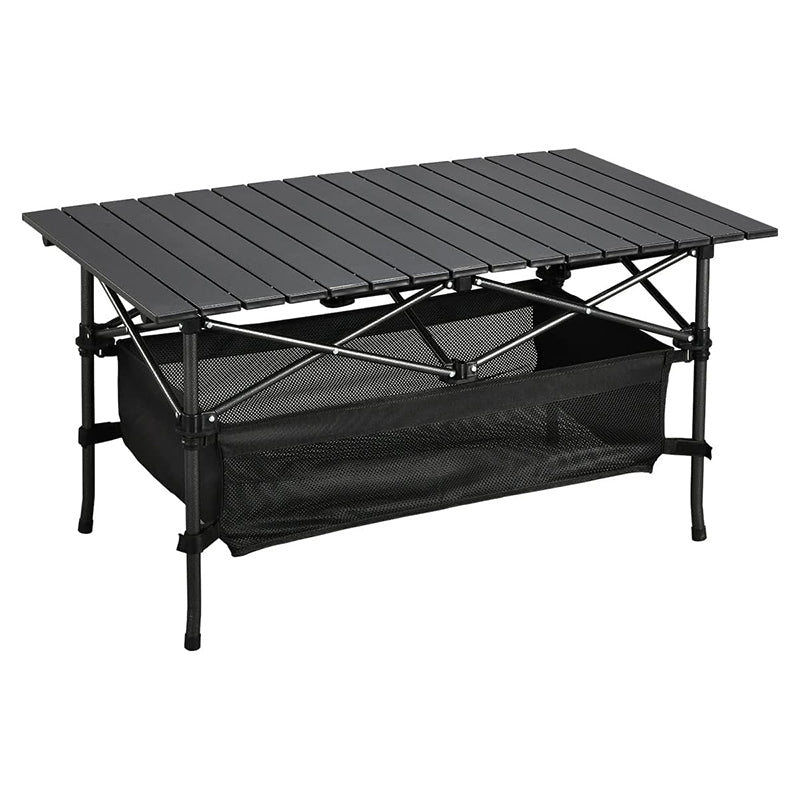 Camping Table Fold up Lightweight Medium Aluminum Folding Table Roll Up Table for Indoor, Outdoor, Camping, Backyard,Patio, Beach, Picnic