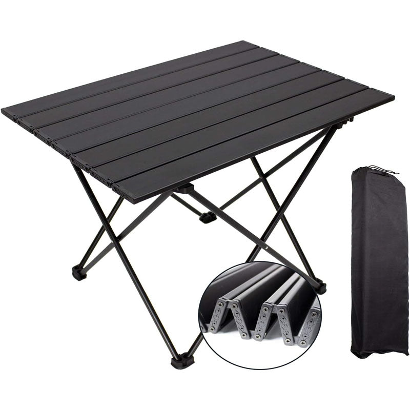 Camping Table Folding Portable Camp Side Table Aluminum Lightweight with Carry Bag For Cooking Beach Picnic Travel