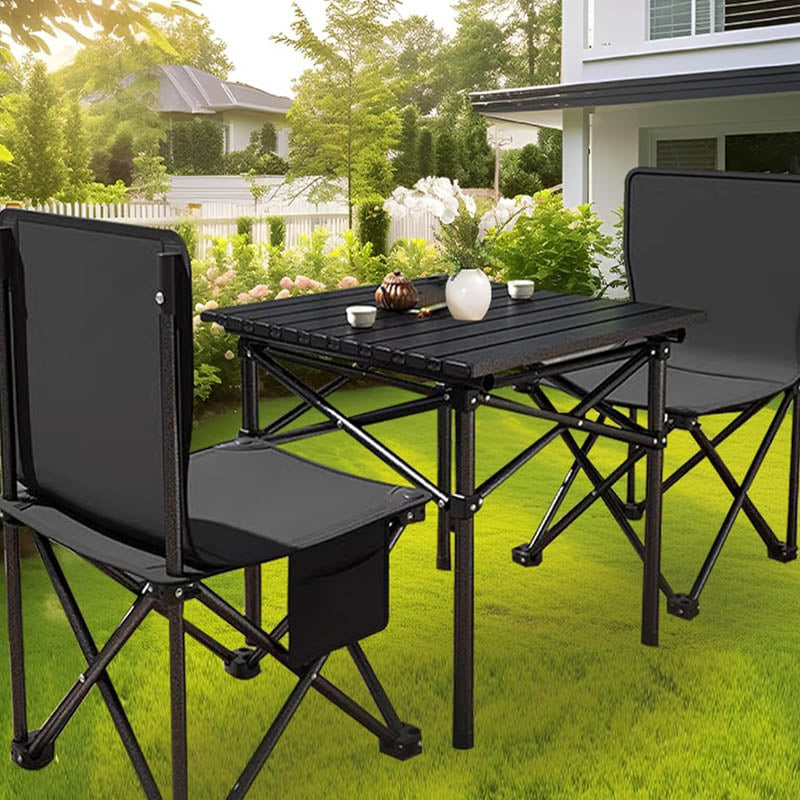 Camping Table Folding Portable Roll up Aluminum Table with Carry Bag for Indoor Outdoor Picnic Backyard BBQ