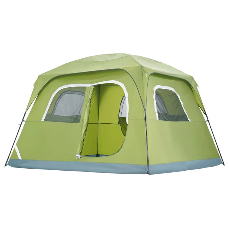 Outdoor 4 Seasons Family Tents 6 Person Large Space One Bedroom Rainproof Camping Tent