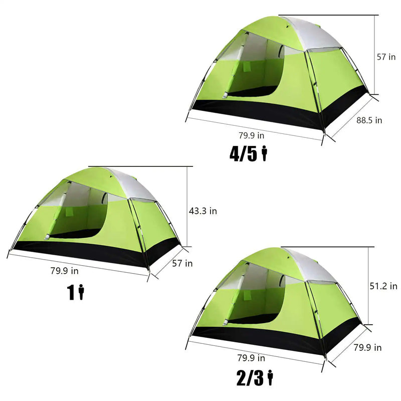 Custom Camping Outdoor Family Waterproof 3 Person Portable Automatic Instant Tente Pop Up Tent