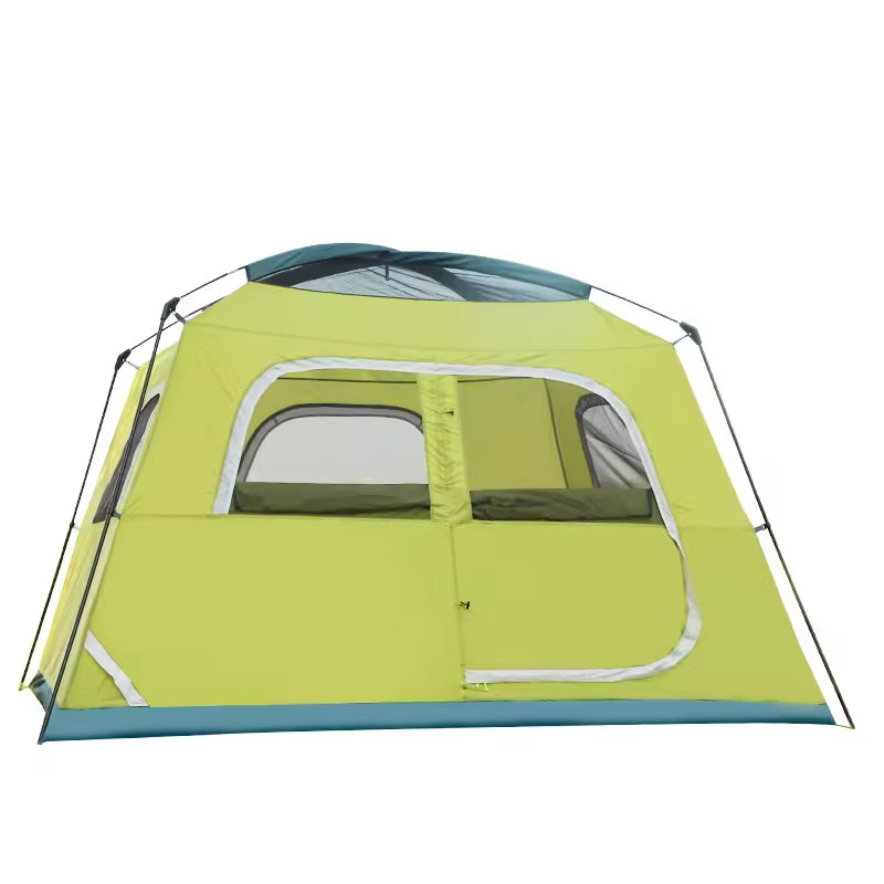 Outdoor 4 Seasons Family Tents 6 Person Large Space One Bedroom Rainproof Camping Tent