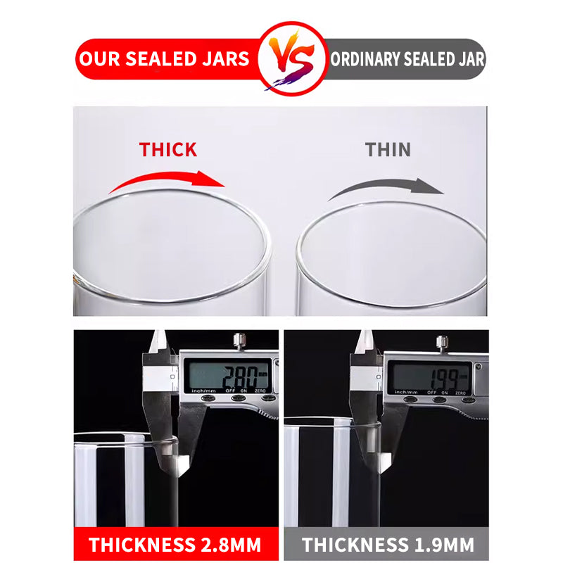 Household Glass Bottle Storage Sealed Jar With Lid High Borosilicate Food Grade Tea Jar Storage Jar Storage Daily Kitchen New Product