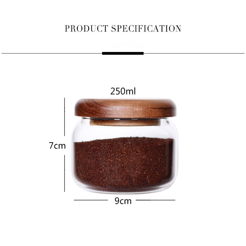 11.Kitchen Jars 6-Piece Set 8.5 Oz Glass Spice Jars Food Grade Push-On Small Round Jars Sealed Storage Bottles