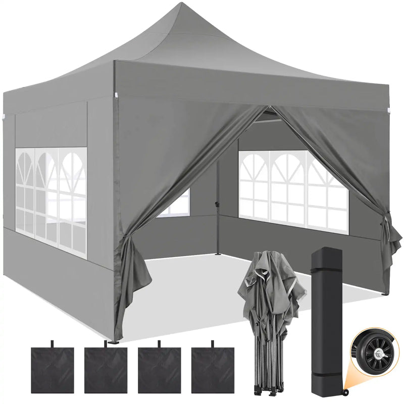 Wedding Marquee Party Removable Walls 10x10 Ft Canopy Tent Waterproof Folding Outdoor White Gazebo Pop Up Tent With Sidewalls