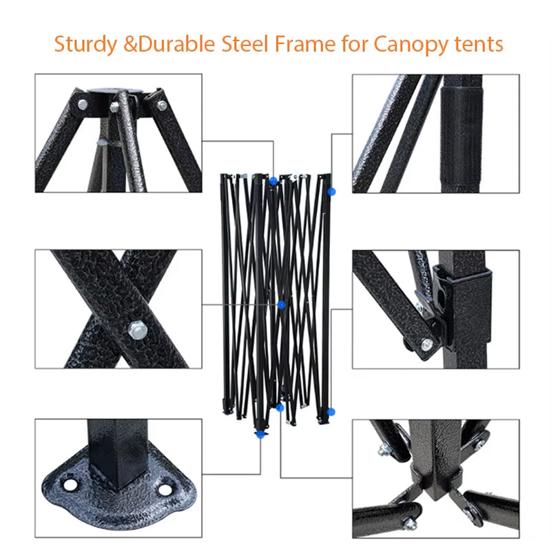 Wedding Marquee Party Removable Walls 10x10 Ft Canopy Tent Waterproof Folding Outdoor White Gazebo Pop Up Tent With Sidewalls