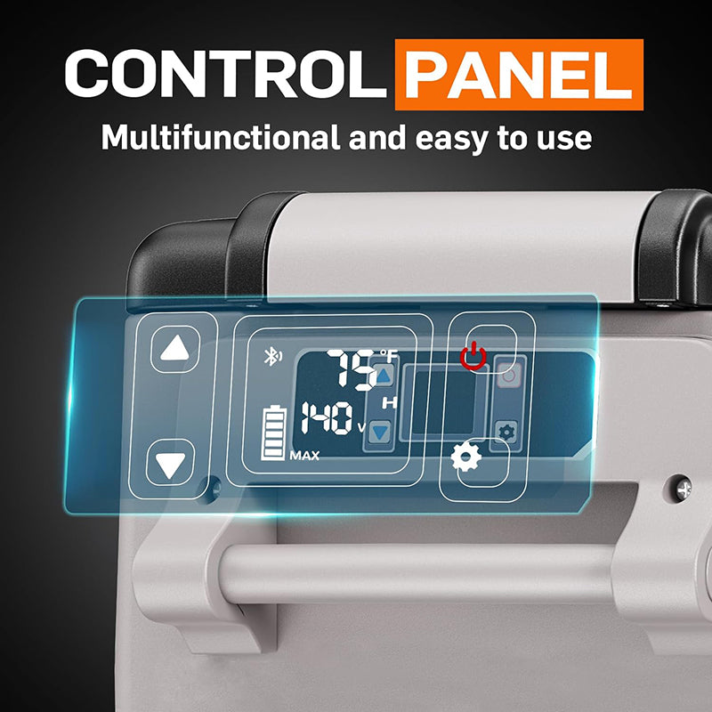 12 Volt Refrigerator Freezer Fridge Cooler 35 Liter (37QT) Car Refrigerator RV Refrigerator with 12/24V DC and 110-240V AC for Car