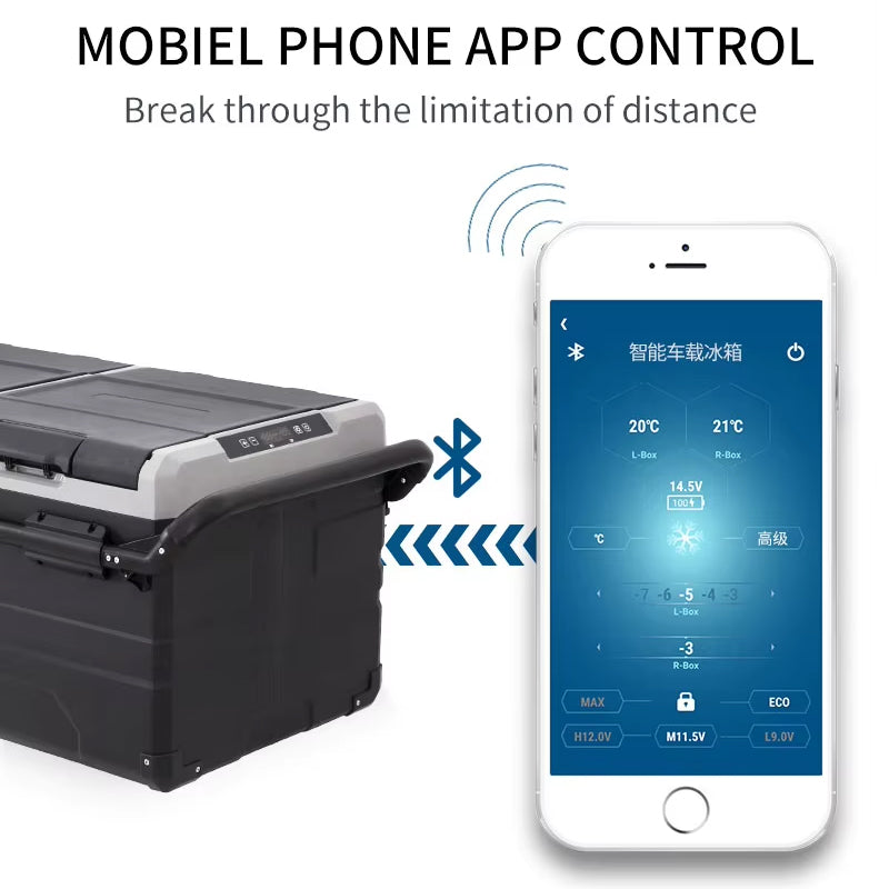 Portable Refrigerator And Freezer Camping Picnic Alpicool 95l 12 Volt Mobile Solar Fridge For Outdoor Party Travel Caravan