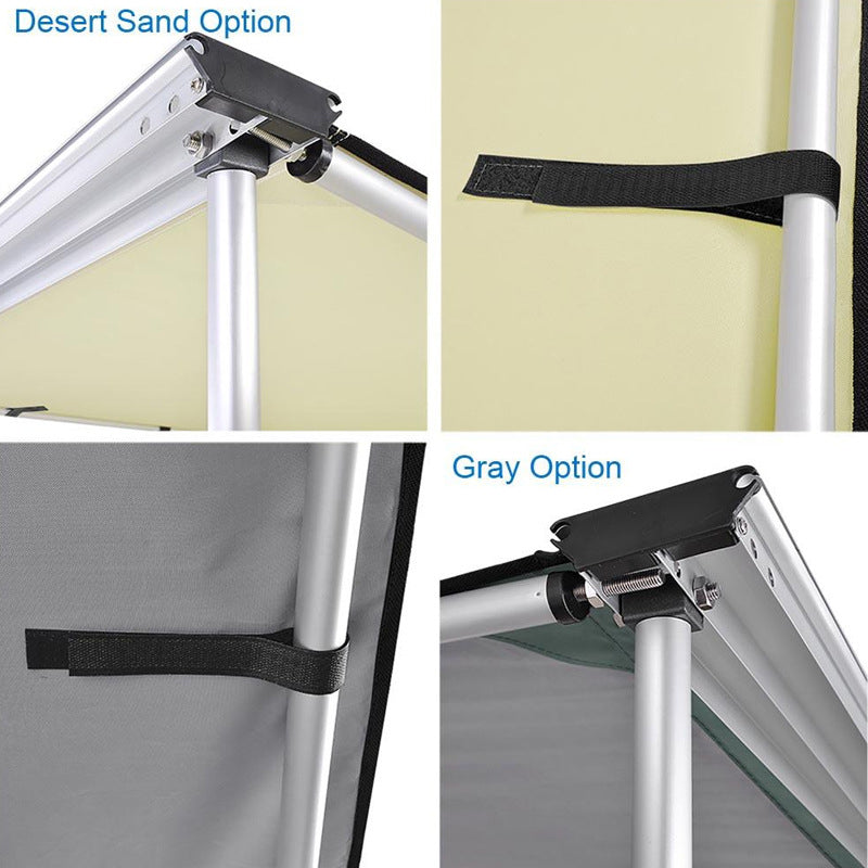 Car Side Awning Roof Retractable Canopy Car Side Account External Waterproof Sunshade For Outdoor Off-Road Expansion1.6 2.5M