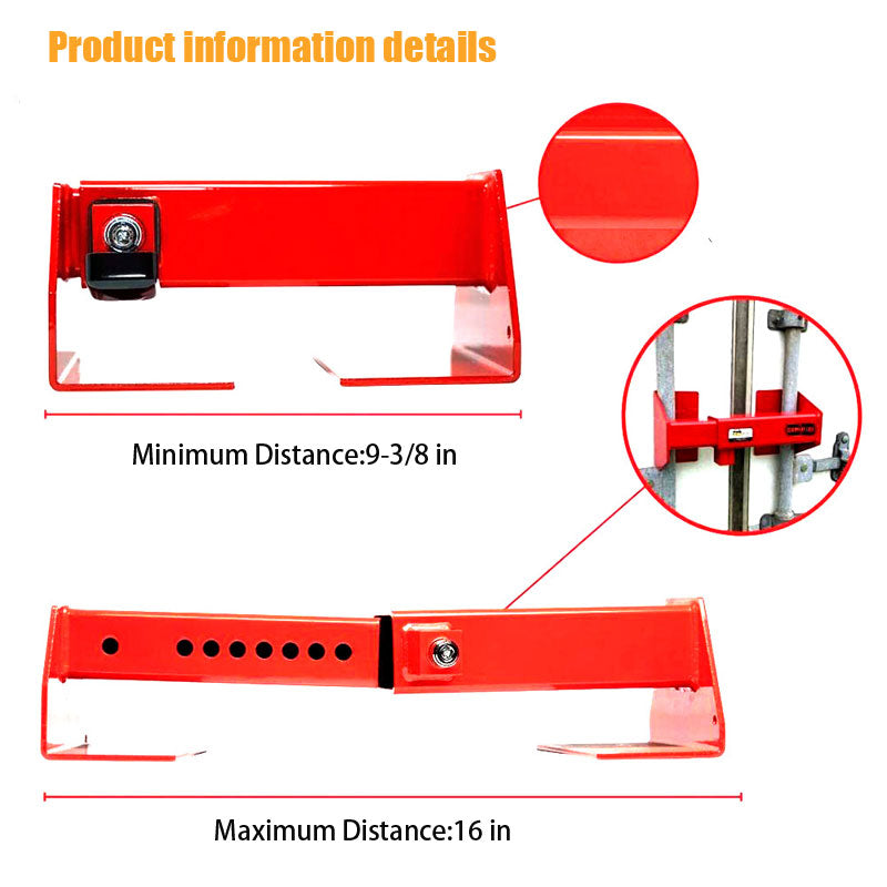 Equipment Steel Heavy Duty Cargo Door Lock Red