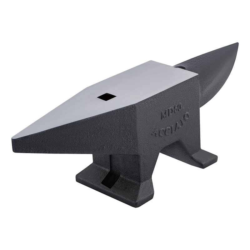 Single Horn Anvil 132 Lbs(60kg), Cast Steel Anvil with Large Countertop and Stable Base, Blacksmith Anvil, Metal Working Tool for Bending, Shaping, Twisting