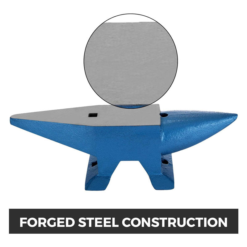 66Lbs Cast Steel Anvil Single Horn Anvil Rugged Round Horn Anvil Blacksmith Large Countertop and Stable Base