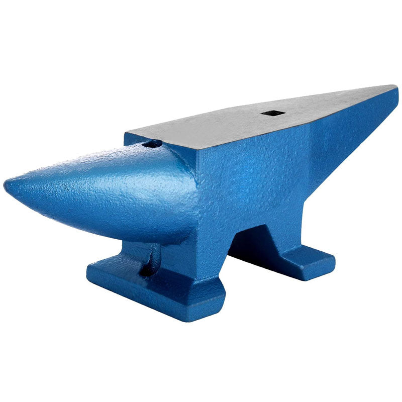66Lbs Cast Steel Anvil Single Horn Anvil Rugged Round Horn Anvil Blacksmith Large Countertop and Stable Base