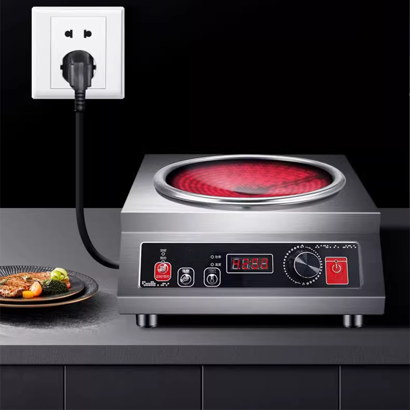 4200W Ceramic Stove New Concave Electric Ceramic Stove Household High Power Commercial Stir-Fry Desktop Ceramic Stove Light Wave Stove