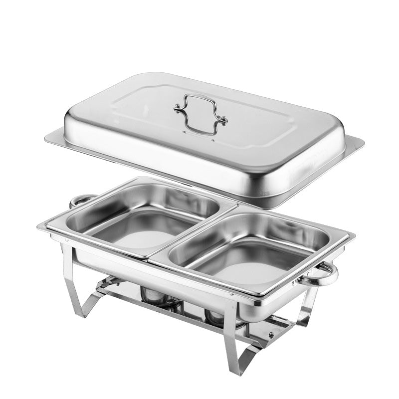 Thickened Stainless Steel Commercial Household Buffet Stove, Restaurant Hotel Heating Container Alcohol Insulation Stove