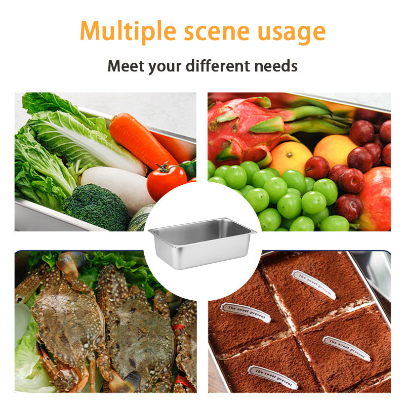 304 Stainless Steel Frying Pan, Dining Bowl, Lunch Box, Canteen Vegetable Bowl, Milk Tea Shop Seasoning Box