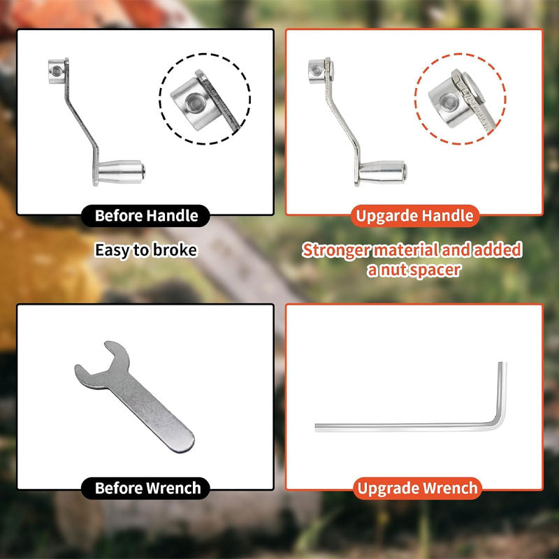 Chainsaw Sharpener Jig With Cut Resistant Gloves And 5 Burrs, Chainsaw Sharpener Kit For 8-22 Inch Blades