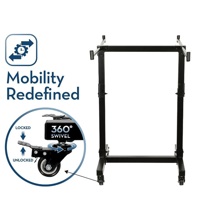 Folding Chair Cart Folding Chair Frame Storage Cart - Holds 14 Chairs (Not Included), Organizes And Transports Chairs, Sturdy And Portable Space Saving Chair Cart With 4 Lockable Wheels