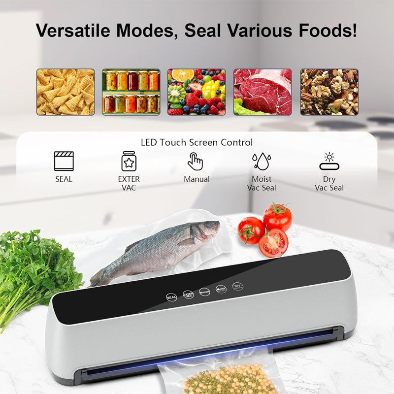 Chamber Vacuum Sealer 70 Kpa One-Touch Full Automatic Vacuum Sealer with LED Touch Screen Indicator Lights