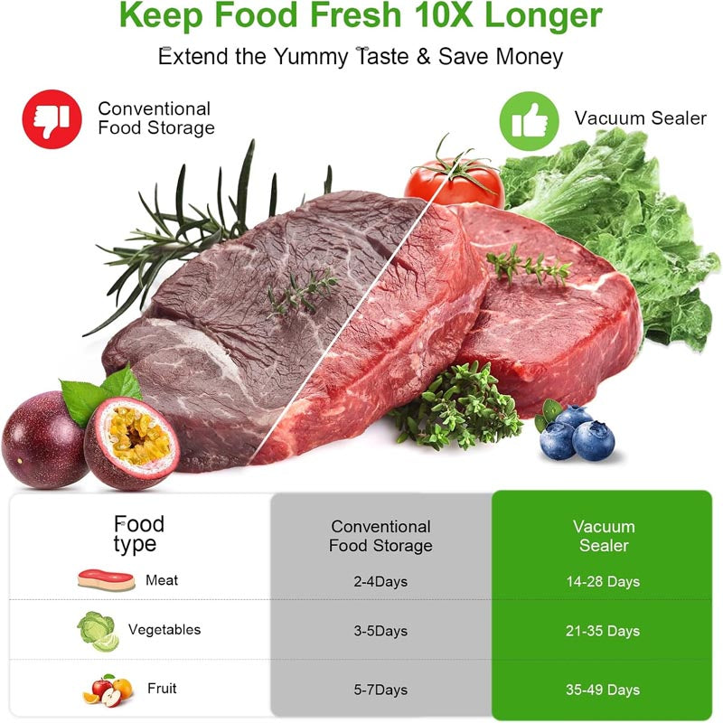 Chamber Vacuum Sealer 70 Kpa One-Touch Full Automatic Vacuum Sealer with LED Touch Screen Indicator Lights