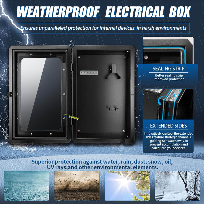 Charger Station Box EV Charger Station Box IP65 Waterproof Vented Steel Junction Box for Electric Vehicle Charger Box Connector