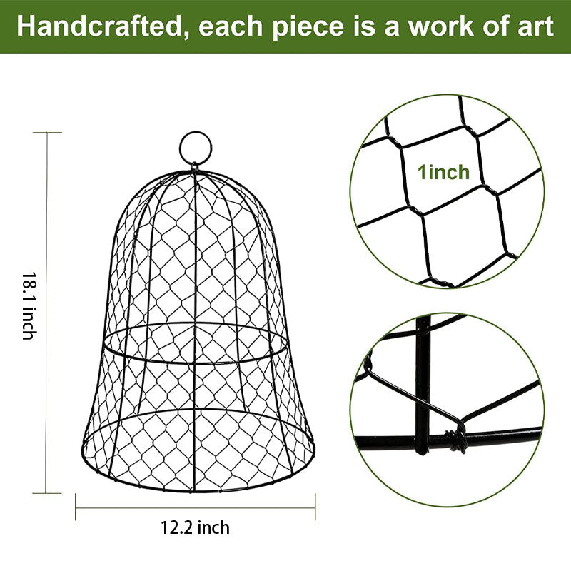 Garden Net, Wire Plant Protection Cover With Foot Fork