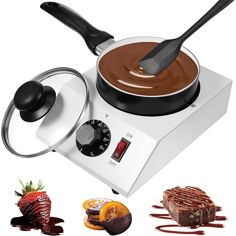 Chocolate Boiler Pot with 1 Silicone Spatula Boiler, Electric Heating Chocolate Melting Tempering Machine for Chocolate Melting