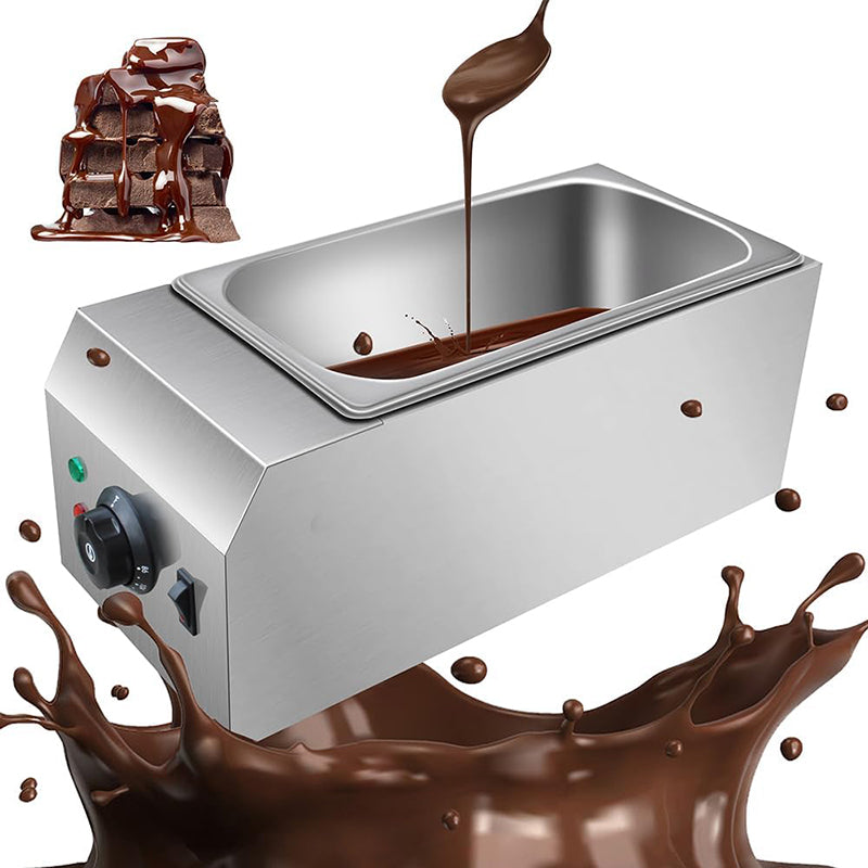 Commercial Chocolate Melting Pot 2 Tanks Chocolate Tempering Machine Warmer For Chocolate Milk Chocolate Melter Warmer Machine Professional Kitchen