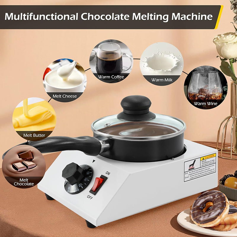 40W Chocolate Warmer Chocolate Tempering Machine Chocolate Melting Pot Chocolate Melter Pot for Home, Electric Melting Pot