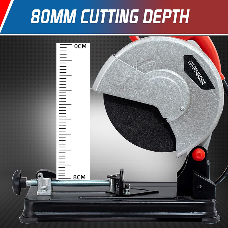 8-Inch Metal Chop Saw, Lightweight And Portable, Powerful And Stable Cutting Saw, With Ac Switch