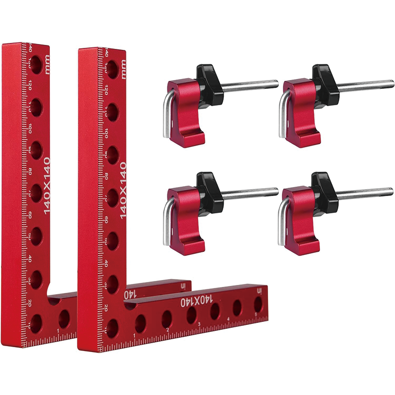 90 Degree Corner Clamps for Woodworking , 5.5" x 5.5"(14 x 14cm) Aluminum Alloy Right Angle square Tool (2 Pack)