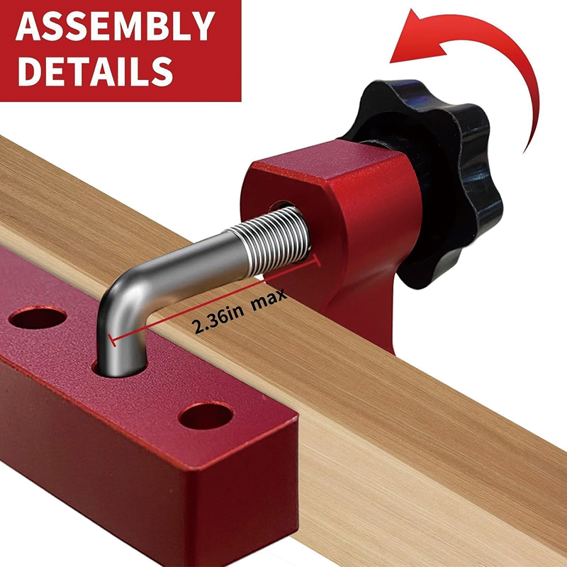 4 Pack 90 Degree Clamp Corner Clamp , Aluminum Alloy Woodworking Corner Clamps Wood Working Tools and Equipment L Square Aluminum Angle Clamp Tool