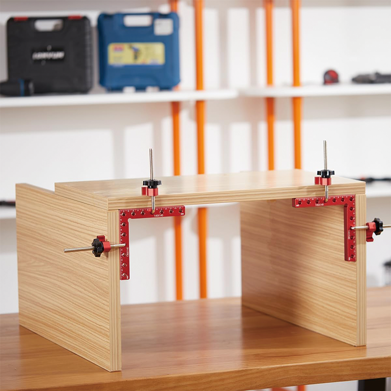 90 Degree Corner Clamps for Woodworking, 5.5 x 5.5 inch Right Angle Clamps Aluminum 4 Pack ,for Cabinet Frames Drawers and Picture Frames