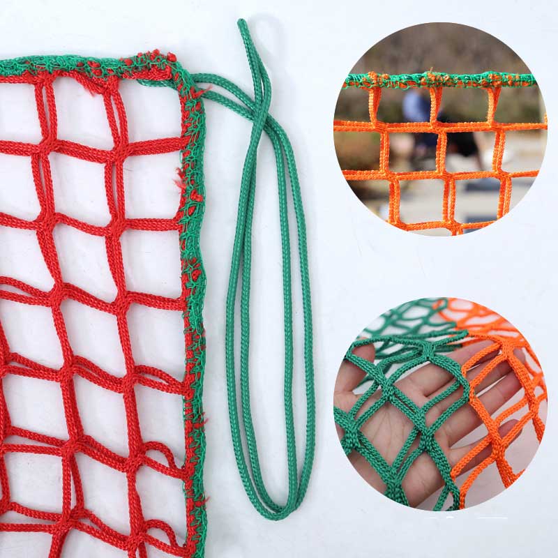 Children's Outdoor Climbing Net, 9.8'X9.8' Double Layer Color Safety Net, Amusement Net Cargo Net