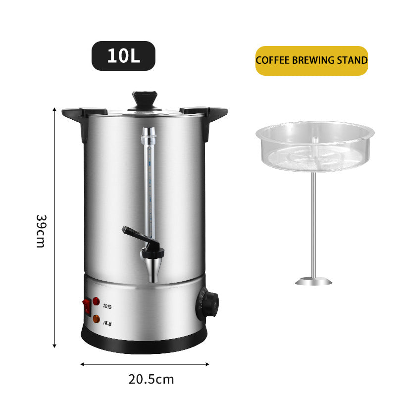 Stainless Steel Electric Kettle Warmer Kitchen Appliance Metal Water Boiler Tea Bucket Coffee Urn